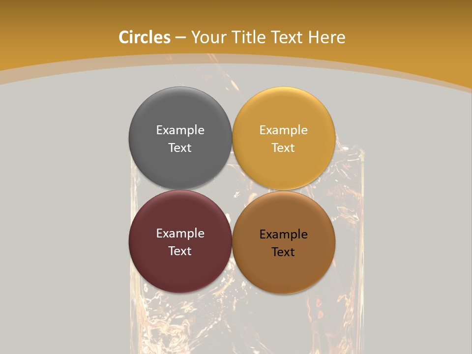 Orange Rocks Object PowerPoint Template