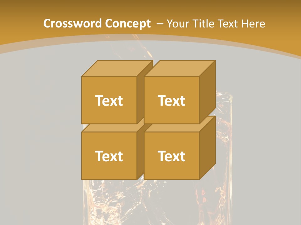 Orange Rocks Object PowerPoint Template