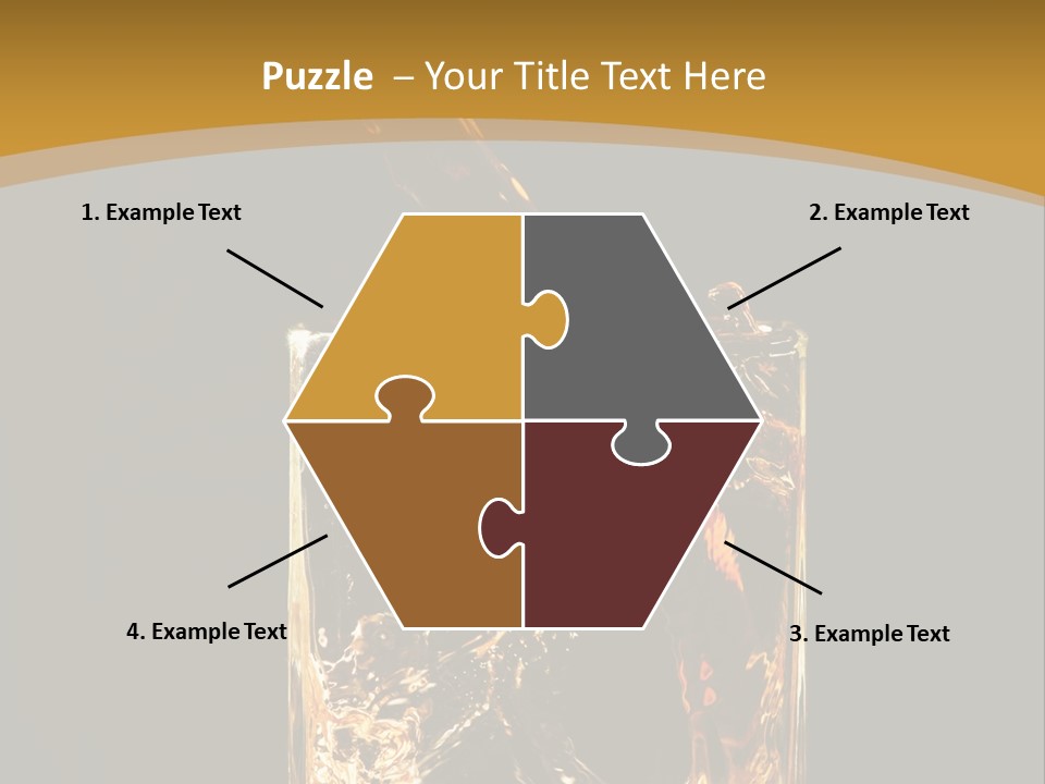 Orange Rocks Object PowerPoint Template