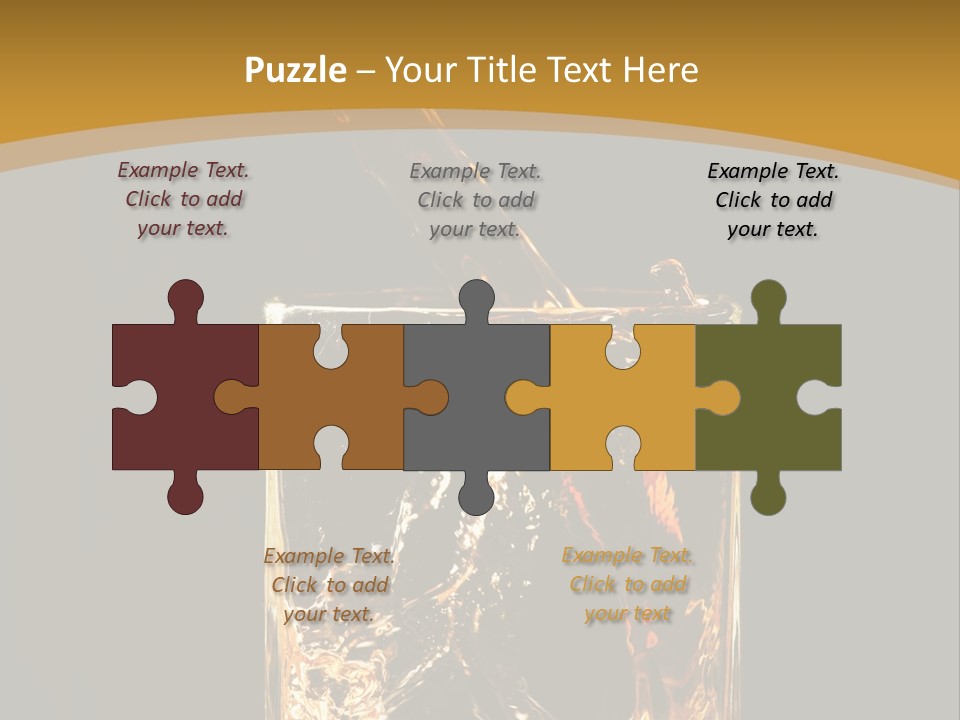 Orange Rocks Object PowerPoint Template