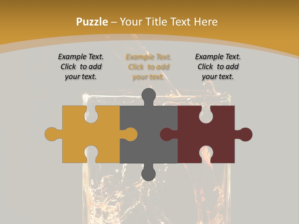 Orange Rocks Object PowerPoint Template