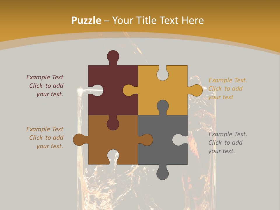 Orange Rocks Object PowerPoint Template