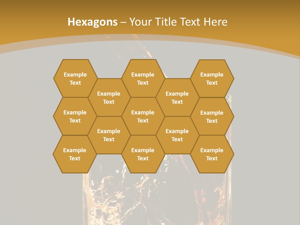 Orange Rocks Object PowerPoint Template