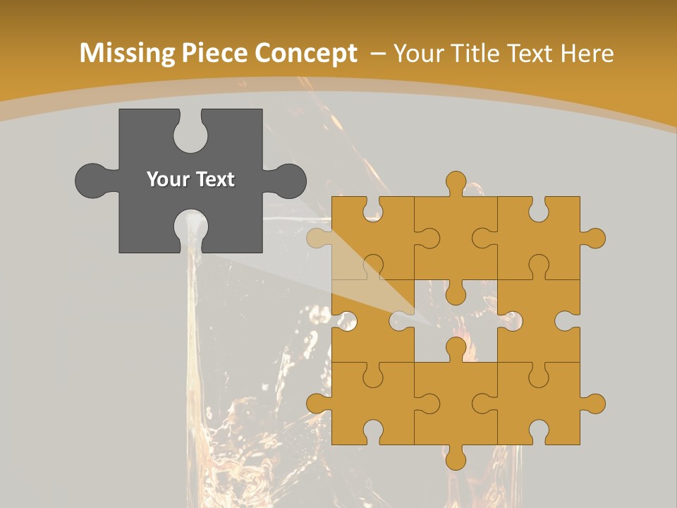 Orange Rocks Object PowerPoint Template