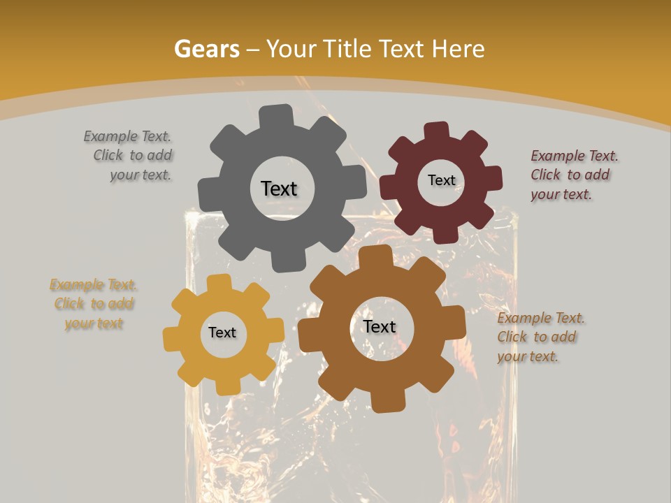 Orange Rocks Object PowerPoint Template