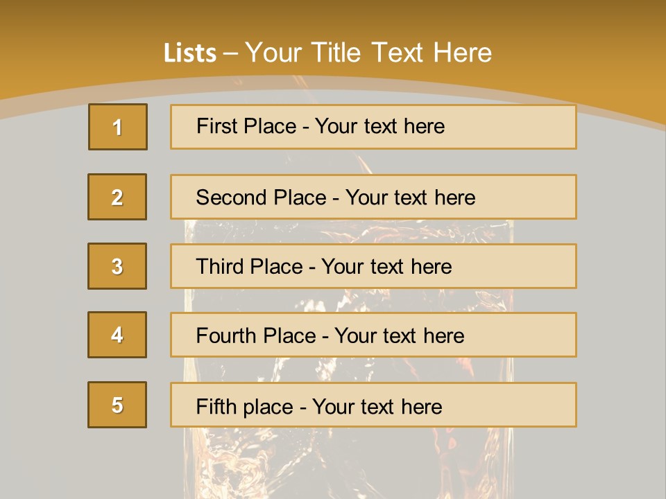 Orange Rocks Object PowerPoint Template