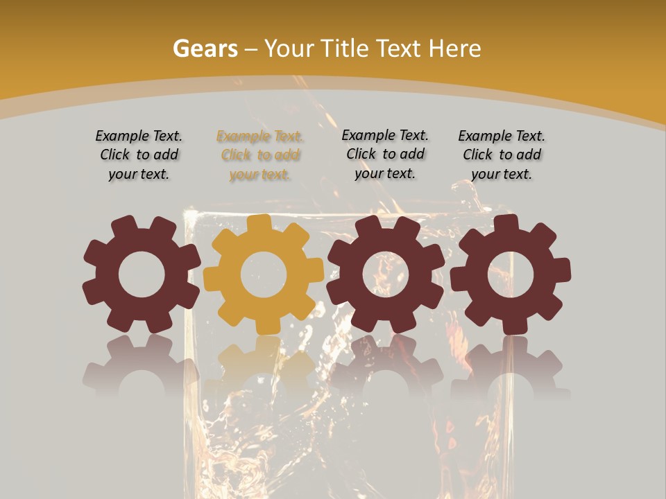 Orange Rocks Object PowerPoint Template