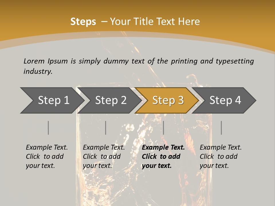 Orange Rocks Object PowerPoint Template