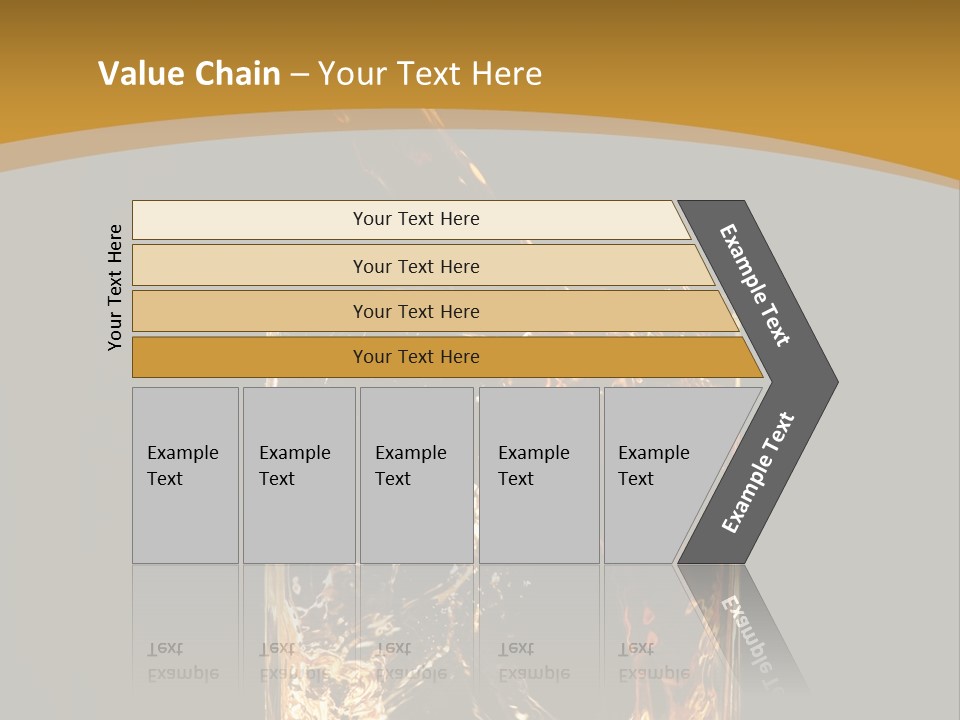 Orange Rocks Object PowerPoint Template
