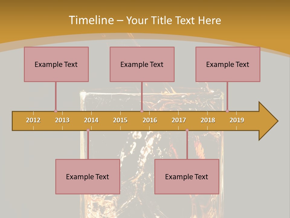 Orange Rocks Object PowerPoint Template