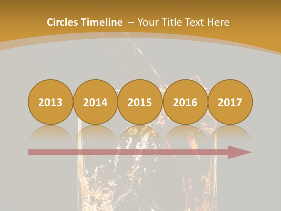 Orange Rocks Object PowerPoint Template