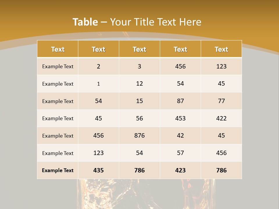 Orange Rocks Object PowerPoint Template