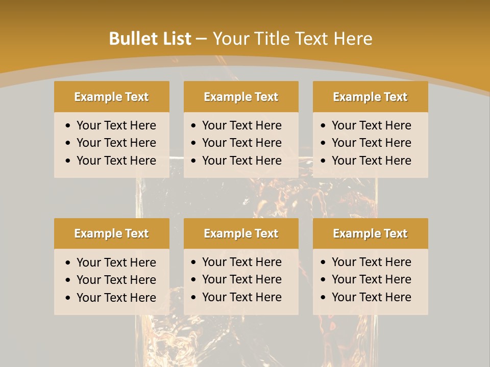 Orange Rocks Object PowerPoint Template