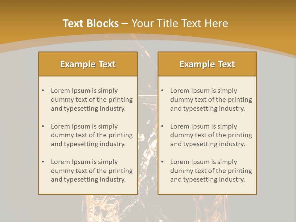 Orange Rocks Object PowerPoint Template