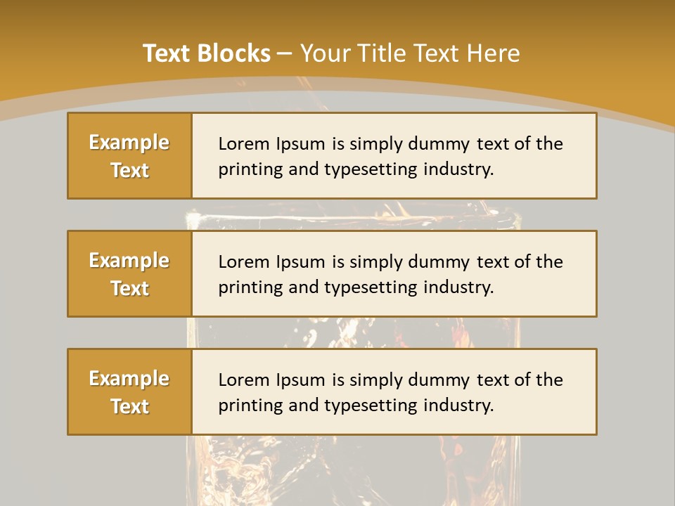 Orange Rocks Object PowerPoint Template
