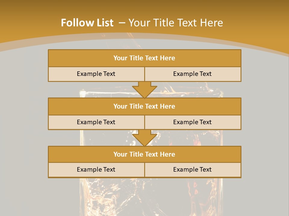 Orange Rocks Object PowerPoint Template
