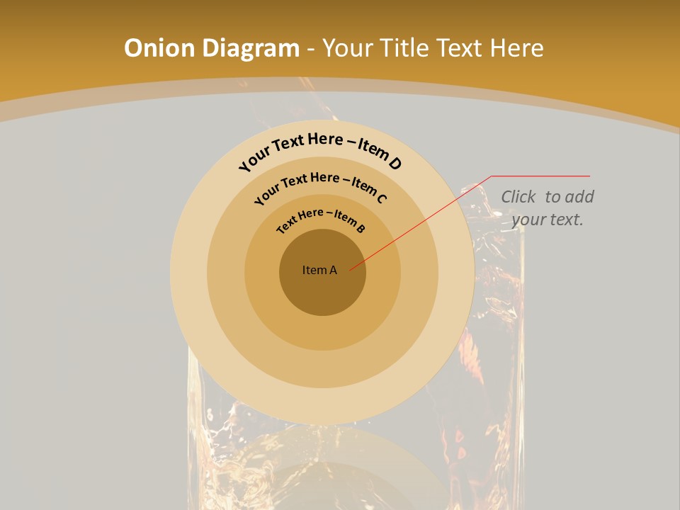 Orange Rocks Object PowerPoint Template