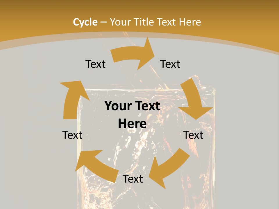 Orange Rocks Object PowerPoint Template