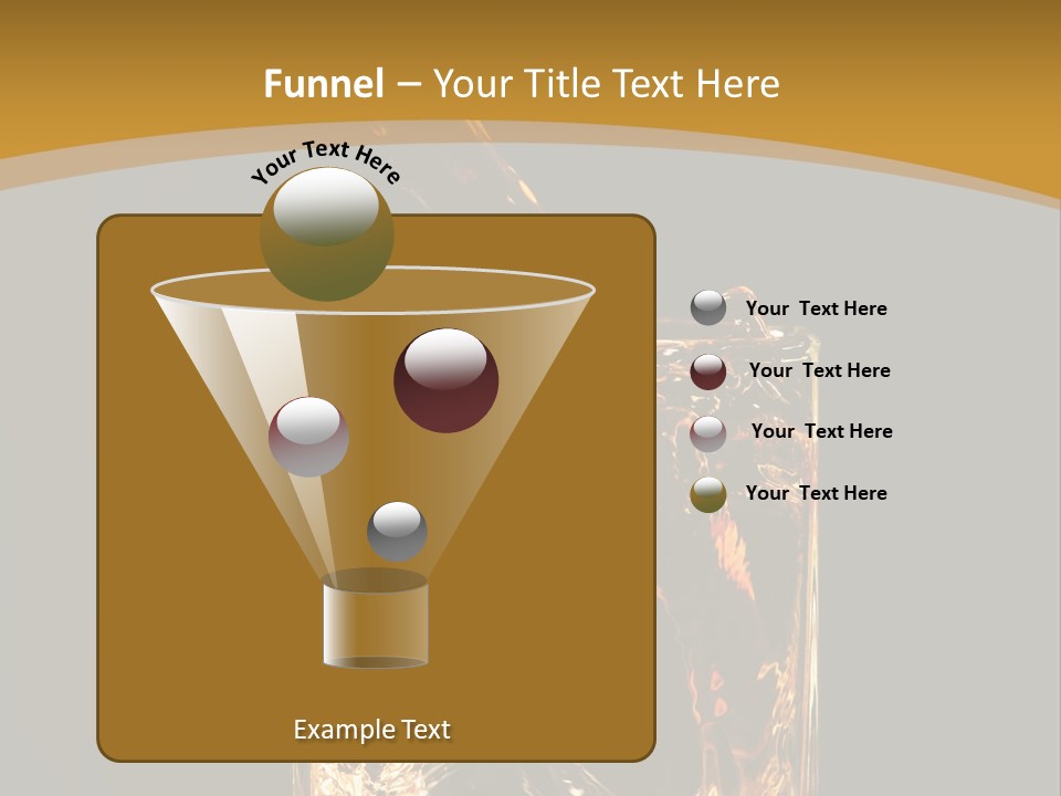 Orange Rocks Object PowerPoint Template