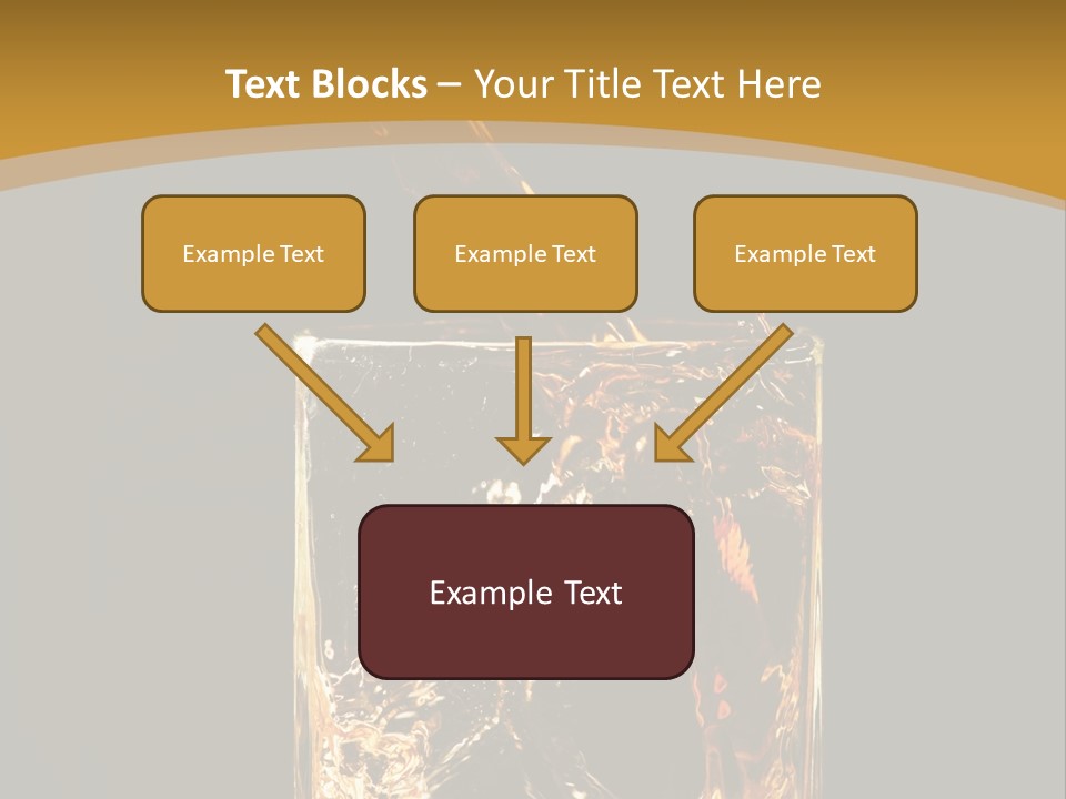 Orange Rocks Object PowerPoint Template