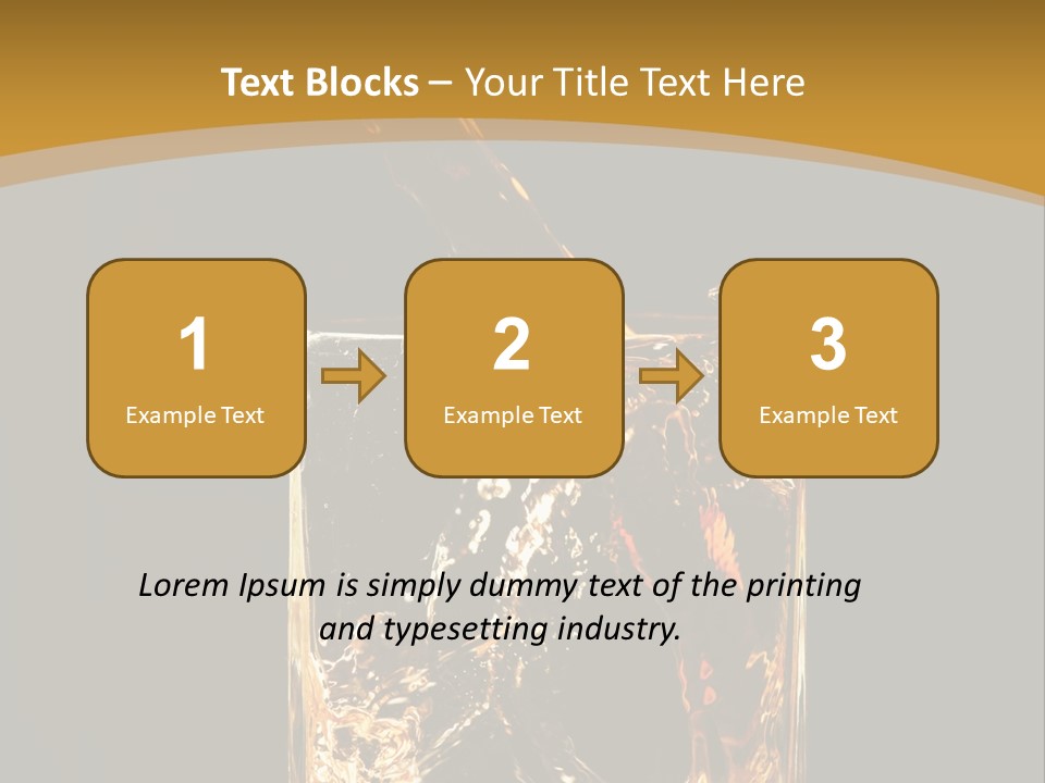 Orange Rocks Object PowerPoint Template