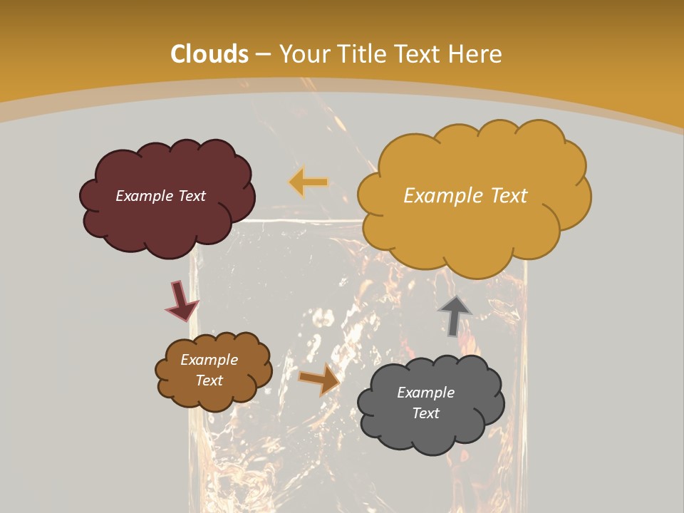 Orange Rocks Object PowerPoint Template