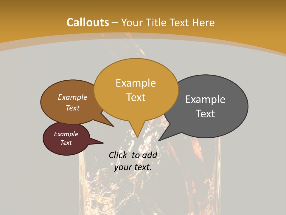 Orange Rocks Object PowerPoint Template