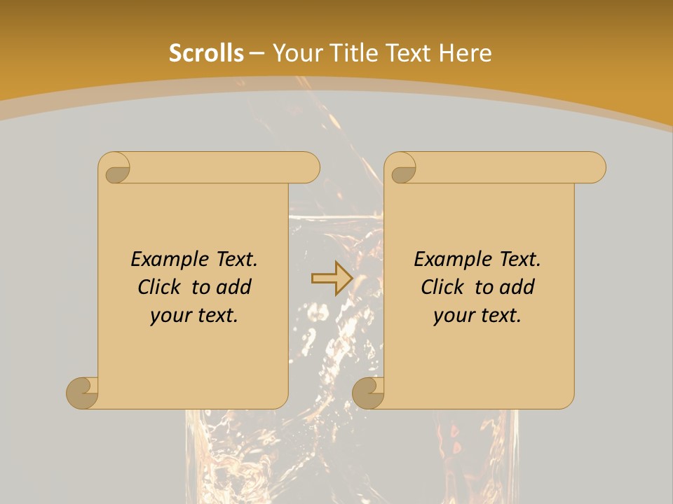 Orange Rocks Object PowerPoint Template