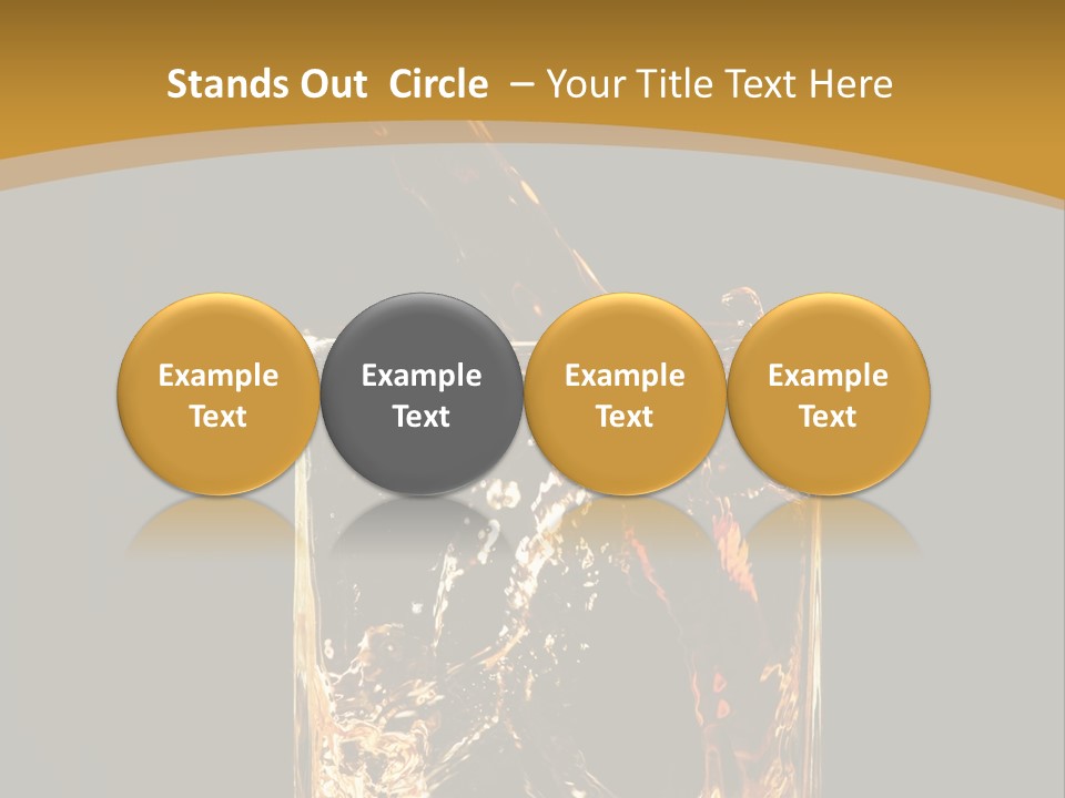 Orange Rocks Object PowerPoint Template