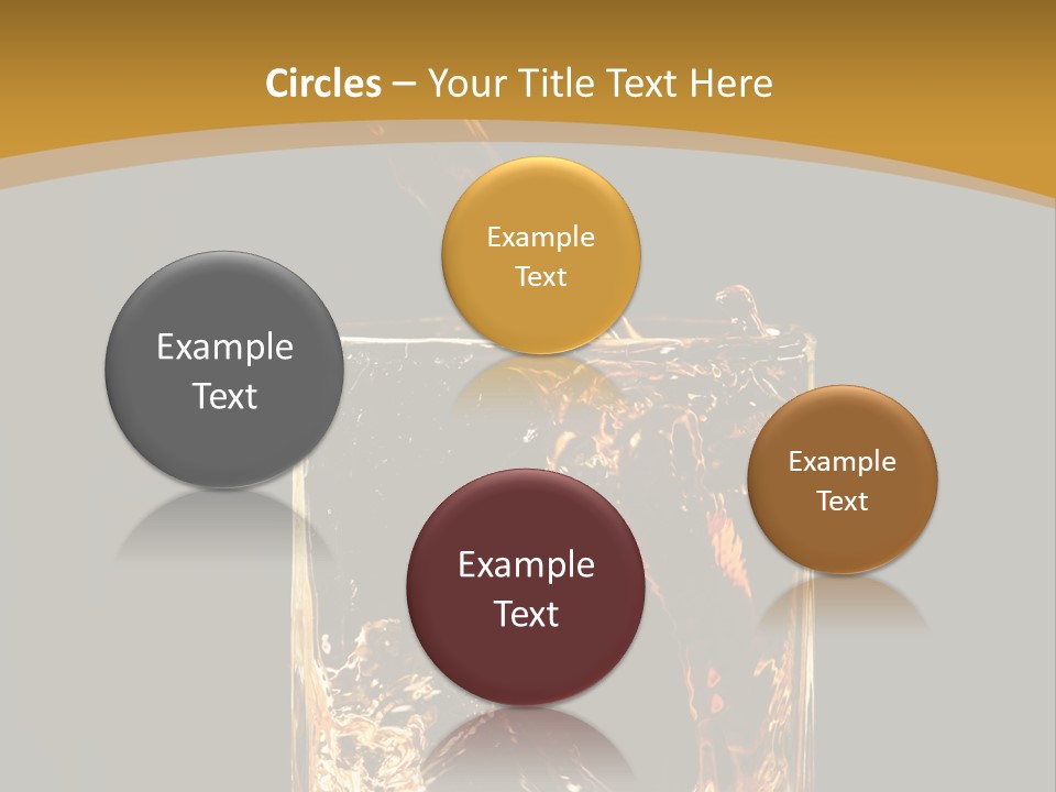 Orange Rocks Object PowerPoint Template