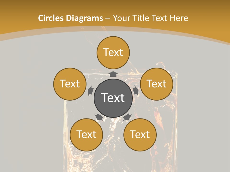 Orange Rocks Object PowerPoint Template