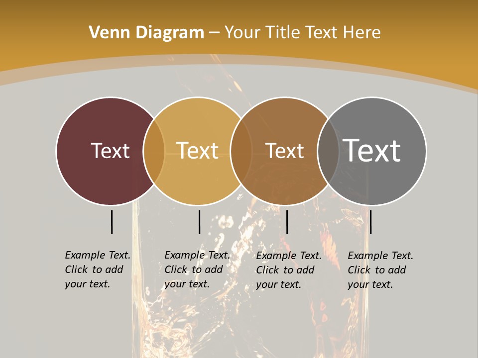 Orange Rocks Object PowerPoint Template