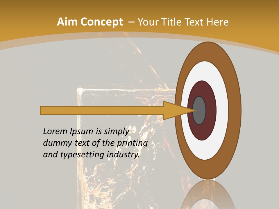 Orange Rocks Object PowerPoint Template