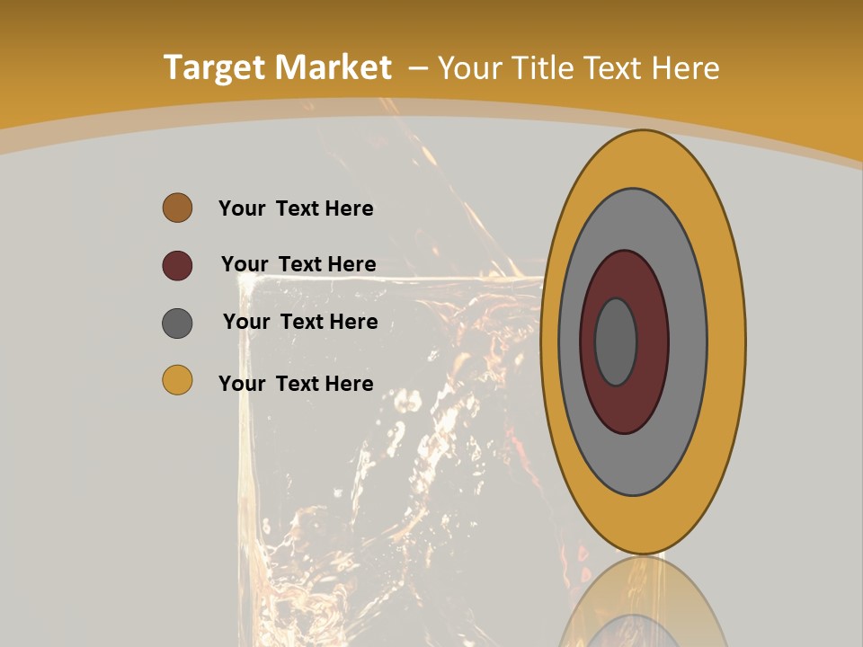 Orange Rocks Object PowerPoint Template