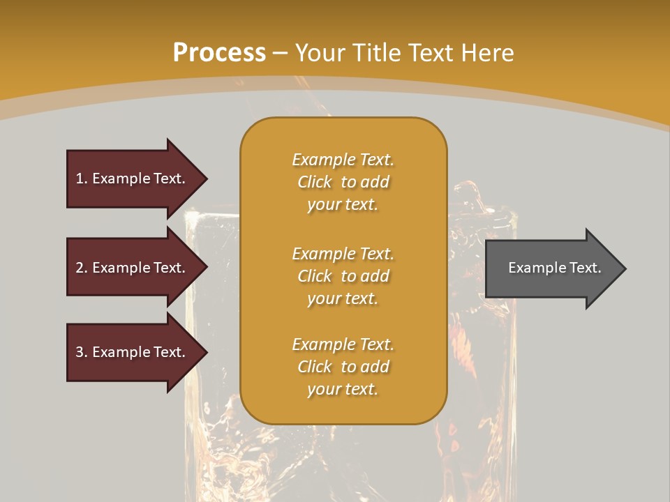 Orange Rocks Object PowerPoint Template