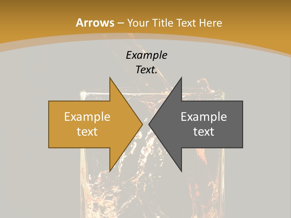 Orange Rocks Object PowerPoint Template