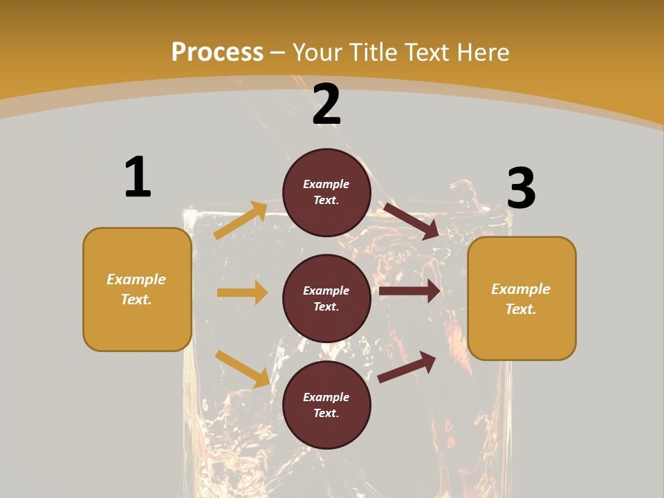 Orange Rocks Object PowerPoint Template