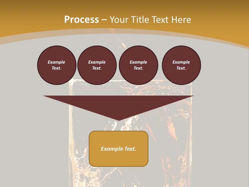 Orange Rocks Object PowerPoint Template