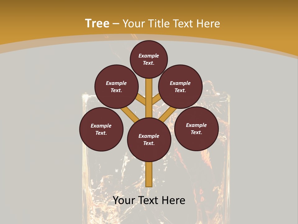Orange Rocks Object PowerPoint Template