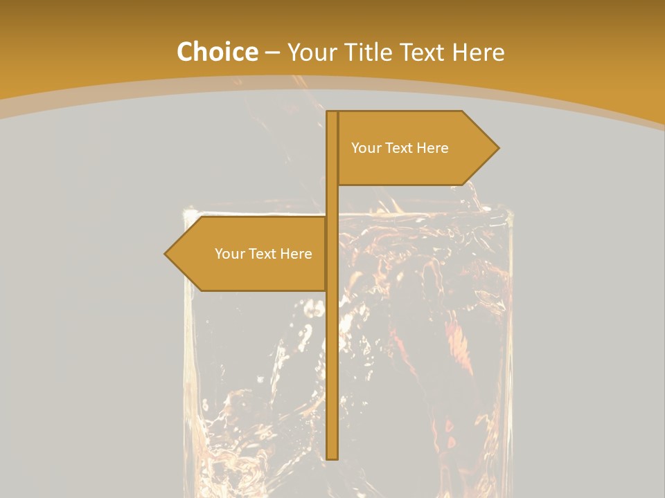 Orange Rocks Object PowerPoint Template