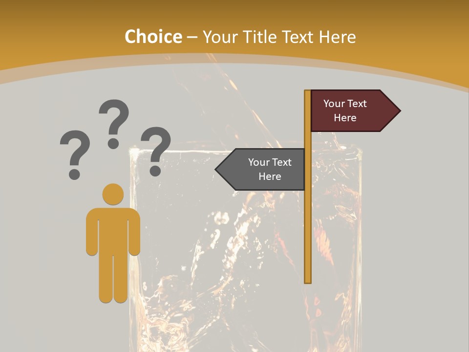 Orange Rocks Object PowerPoint Template