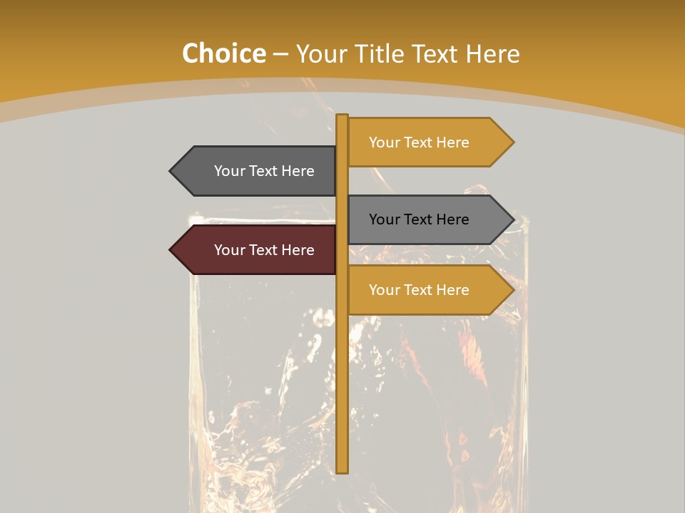 Orange Rocks Object PowerPoint Template