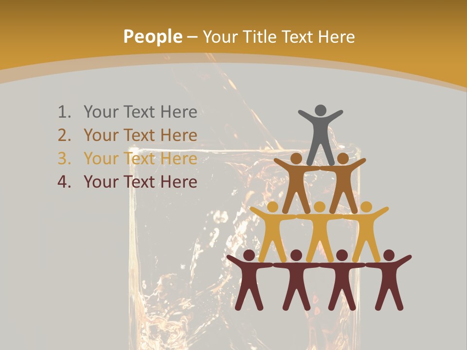 Orange Rocks Object PowerPoint Template