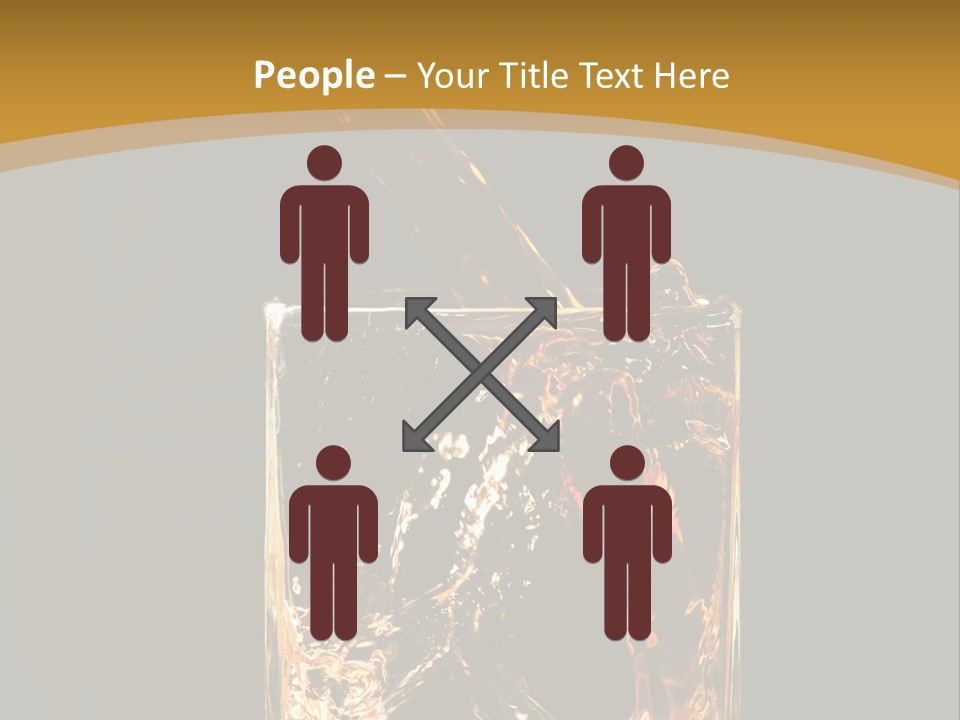 Orange Rocks Object PowerPoint Template