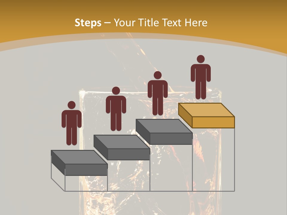 Orange Rocks Object PowerPoint Template