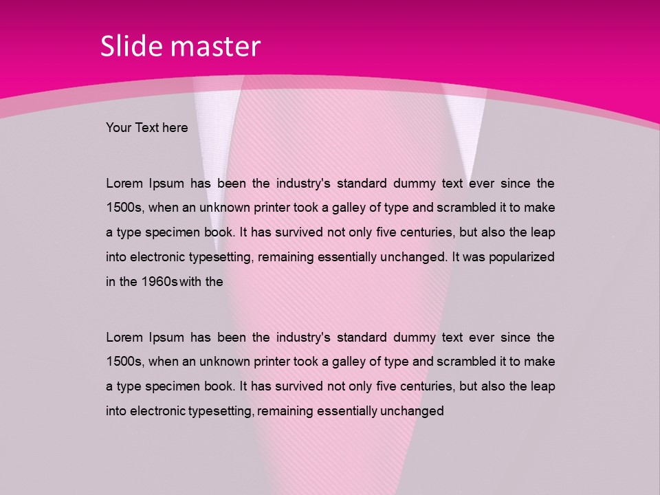 Necktie Pink PowerPoint Template