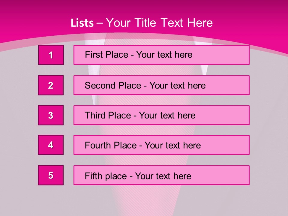 Necktie Pink PowerPoint Template