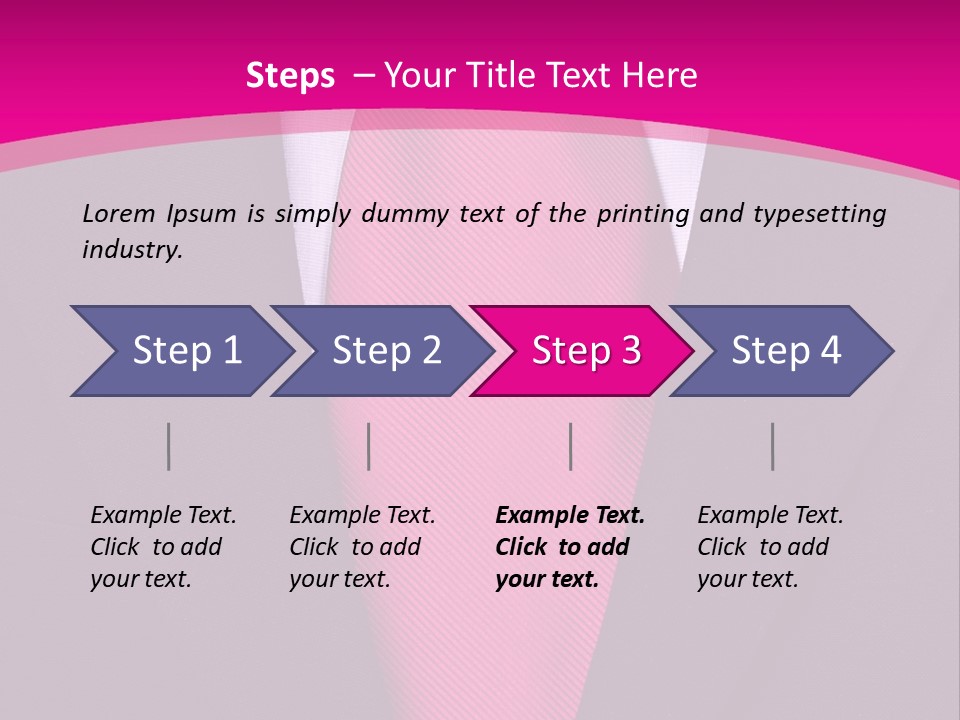 Necktie Pink PowerPoint Template