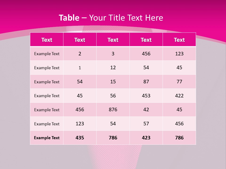 Necktie Pink PowerPoint Template