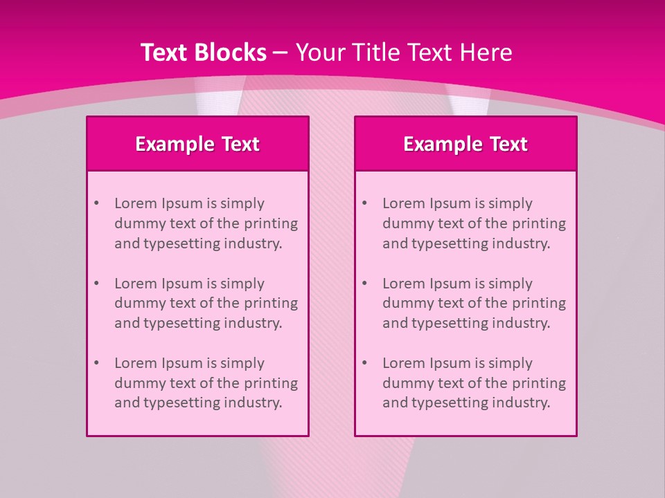 Necktie Pink PowerPoint Template